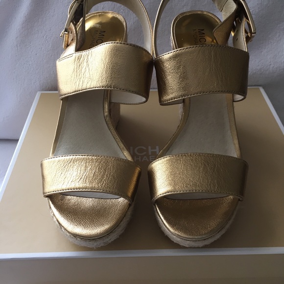 Michael Kors Poesy Wedge Espadrilles Sandal Size 7 1/2 M - Picture 8 of 13